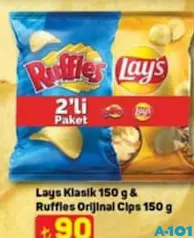 LAYS KLASİK 150 G & RUFFLES ORİGİNAL CİPS 150 G